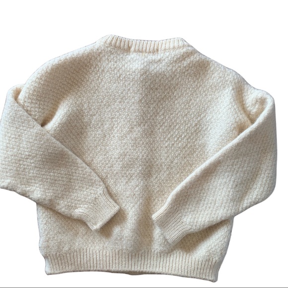 Vintage Woman's Wool Sweater - Ivory - Picture 4 of 4